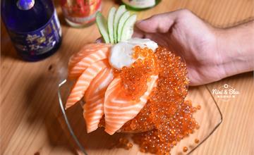 日月水台めいじ｜台中勤美草悟道商圈高CP值日式居酒屋，爆炸鮭魚卵飯再升級，還有超值串燒一串只要50元