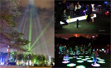 高雄│2019 LOVE高雄追光季 LOVE七彩地燈、Anooki X光之耶誕樹、月光鞦韆、甜甜光圈，充滿現代光影科技之美