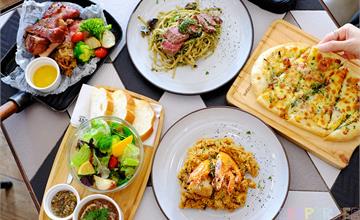 台中｜黑浮咖啡，公益路上義法美食，新推出可可黑潮新品，挑高寬敞空間超適合聚餐！