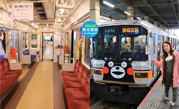 日本｜好萌！九州熊本熊電車，超可愛熊本熊部長陪你一起搭車旅行～