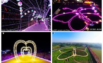 雲林｜2020燈Light西螺，西螺大橋下5公頃巨型蝴蝶花海！