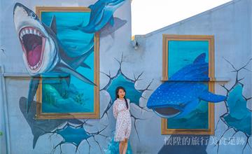 嘉義│好美里3D彩繪村，虱目魚一夜干的產地，小漁村裡的奇幻世界