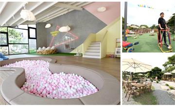 彰化｜捌程小8親子cafe'：森林系園藝親子餐廳！夢幻遊戲室、城堡溜滑梯、沙坑、卡丁車、親子DIY、Q萌兒童體健遊戲設施