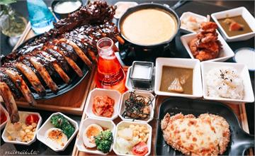 彰化│ㄨ麻尹日式蓋飯(大埔店)。可愛九宮格定食套餐,超浮誇起司ㄨ麻爪肋排必吃