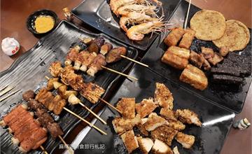【台中后里】下班聚餐的好地方，各種串燒、泰國蝦滿滿蝦膏、海鮮『犁阿卡燒烤-后里店』