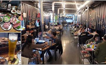 台中｜胖肉爺：特色台式平價燒肉！彩繪貨櫃屋裝潢，氣氛超熱鬧～