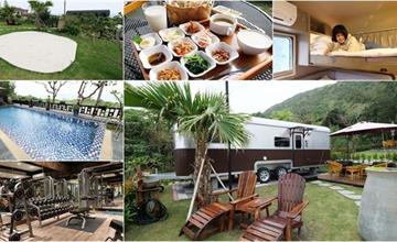 花蓮住宿｜都鐸王朝：露營車初體驗，賞太平洋無敵海景與滿天星空，館內還有超完美健身房！