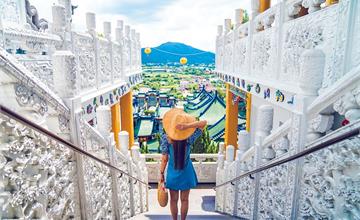 【南投埔里】寶湖宮天地堂地母廟。超壯麗青瓦廟宇，登頂遼望埔里市景山景，IG熱門廟宇打卡地