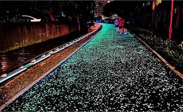 桃園｜桃林鐵馬道星光步道：桃園版藍眼淚！走入阿凡達奇幻場景，桃園百萬夜景環保公園～