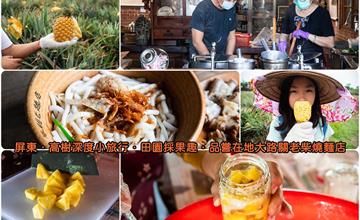 屏東高樹深度小旅行．田園採果趣．品嘗在地大路關老柴燒麵店