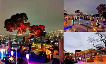 台北陽明山｜新開幕網美景觀餐廳，千坪戶外座位直接鳥瞰大台北夜景！