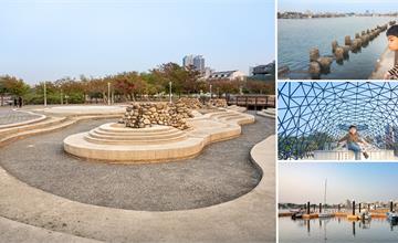 台南｜碧海藍天的浪漫海景，安平港濱水岸公園散散步