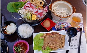 台中便當店居然可以吃到牛肉麵火鍋，內用手工豆花跟冰淇淋無限享用！