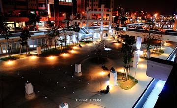 台南│河樂廣場，藏潟湖景色美呆，日夜水中倒映超夢幻