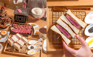 台中｜嵐山熟成牛かつ專売｜肉食控天堂！人氣必點「炸牛菲力吐司」每日限量，厚食軟嫩每一口都驚艷！