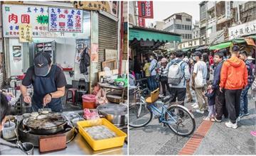 鹿港│楊州肉圓芋丸/隱身傳統市場六十年肉圓老店，用餐時間都排到馬路上了！