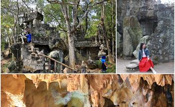 台南｜台版吳哥窟：萬佛寺小普陀禪修公園，斑駁古城、浮雕石牆佛像、鐘乳石洞穴，偽出國秘境！