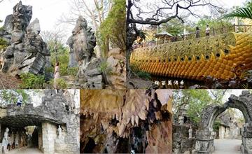 台南｜爆紅新景點台版小吳哥窟！楠西萬佛寺／小普陀禪修公園：斑駁古城、鐘乳石洞、樹抱石，免門票打卡新秘境