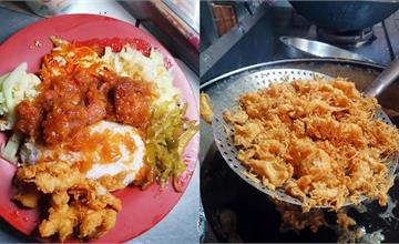 台南│隱身麻豆第五市場內的人氣蝦肉飯，炸蝦請務必吃爆：市五蝦肉飯