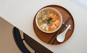 台北松山｜目隅-韓系風格麵食店，米苔目取代傳統麵條，每口都是清爽滋味