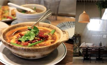 台中│hechino做茶菜 大墩店：這不是咖啡店！兩個人也可以輕鬆點的中式台菜餐廳