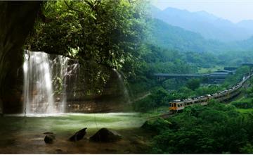 新北平溪｜健行嶺腳寮登山步道：拜訪日式孤獨車站，親近仙氣滿載的望古瀑布