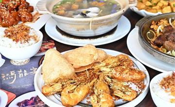 台中│鴻龍宴，超浮誇活蝦料理在這裡，整艘大船開進店裡，好吃又好拍～