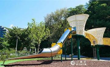 台北士林｜50年天母公園遊戲場大改造！豐富遊具、環境清幽，彷彿到歐洲的森林裡玩耍