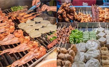 台中│林家烤肉，假日至少要等40分鐘的人氣烤肉，激推鹹甜滑嫩的豆皮