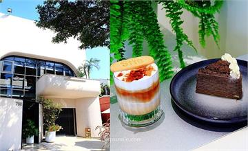台中南屯｜StÏo Coffee：公益路太空主題咖啡館！複合式選物店推薦，必點蜂巢拿鐵、千層蛋糕