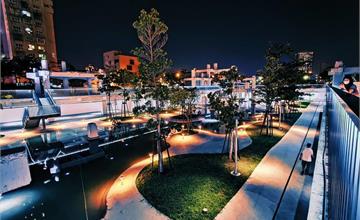 台南．中西區．拍夜景好去處．河樂廣場The Spring
