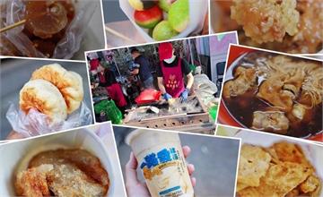 台中｜拜媽祖嚐小吃！大甲鎮瀾宮周邊美食推薦，必吃Ｑ彈粉腸、綠豆冰沙、彩色地瓜球