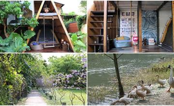 宜蘭住宿-天ㄟ藝文露營區 來去合掌村造型童話樹屋露宿一晚