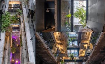 台中植光花園酒店 ｜綠色植栽老宅改建～保留天井原貌，陽光灑下好清新