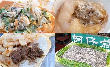 台中夜市人氣必吃美食小吃｜豐原廟東夜市，廟東古客蒜肉飯/正老牌豐原肉丸/正兆蚵仔煎