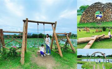 新北｜山佳荷花池：漂流木特色親子公園，戶外遮陽棚野餐超愜意！