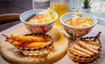 台南｜丸飯食事處：夏日日式輕食，大推超開胃烏龍麵，炸蝦、炸豬排與唐揚雞3選1！
