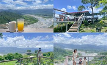 台東｜花藞藞玫瑰岩休閒農場：360度無邊際視野景觀餐廳，居高俯瞰卑南溪、縱谷美景盡收眼底！