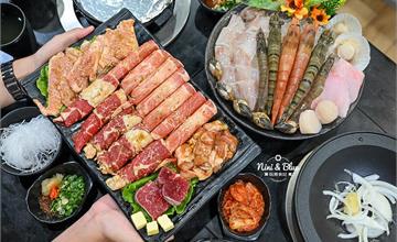 台中｜大丸靚鍋：火烤兩吃宵夜美食！逢甲夜市20年老字號，滿滿海鮮肉量超飽足！