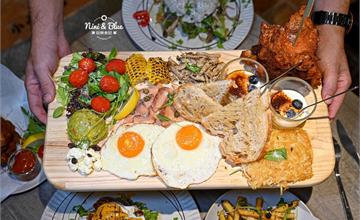 台中西區｜旭暮mu cafe’：隱身旅館的高質感早午餐咖啡廳，必吃浮誇雙人大早餐，下午茶也推！