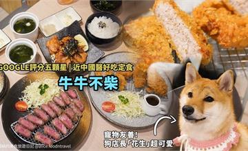 台中｜牛牛不柴：中國醫日式炸豬排定食推薦，還有超萌柴柴陪吃！