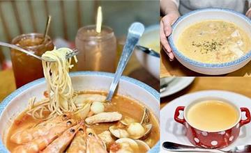 桃園｜義匠義式湯麵：熱呼呼的義大利湯麵超獨特！湯濃料多大滿足