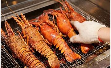 台中｜初海食堂：活烤波斯頓龍蝦、吃到痛風牛奶貝蛤蠣鍋、綠寶石葡萄肉串讓你吃好吃滿！