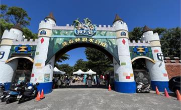 花蓮｜知卡宣親水公園：千坪親子水上樂園銅板價就能玩！旋轉滑水道、大水桶、飄飄河全都有