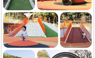 台南｜虎頭埤全齡式地景遊憩場：帶小孩放風去，全新親子共融式主題公園，滑草、溜滑梯、攀岩玩不完