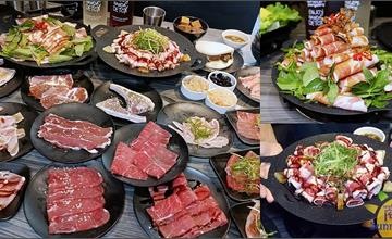 台中｜花漾夯夯鍋：超划算！火鍋299、燒肉399吃到飽，肉盤、自助吧、飲料無限續