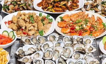 嘉義｜龍海全蚵宴：399全蚵料理＋20多道熱炒吃到飽！直送鮮蚵X炭火直烤讓你一蚵接一蚵！