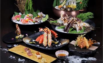 高雄萬豪酒店豪奢帝王饗宴 京樂日本料理餐廳期間限定活體帝王蟹 每日新鮮限量供應