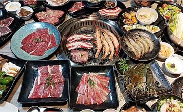 台中｜羊角炭火燒肉：A5和牛無限制吃到飽！！超過百種選擇讓人眼花撩亂