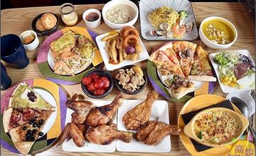 台中｜弗卡夏手作義式料理：超過百種義式料理吃到飽，現點現拉手作披薩，鹹甜一次滿足味蕾